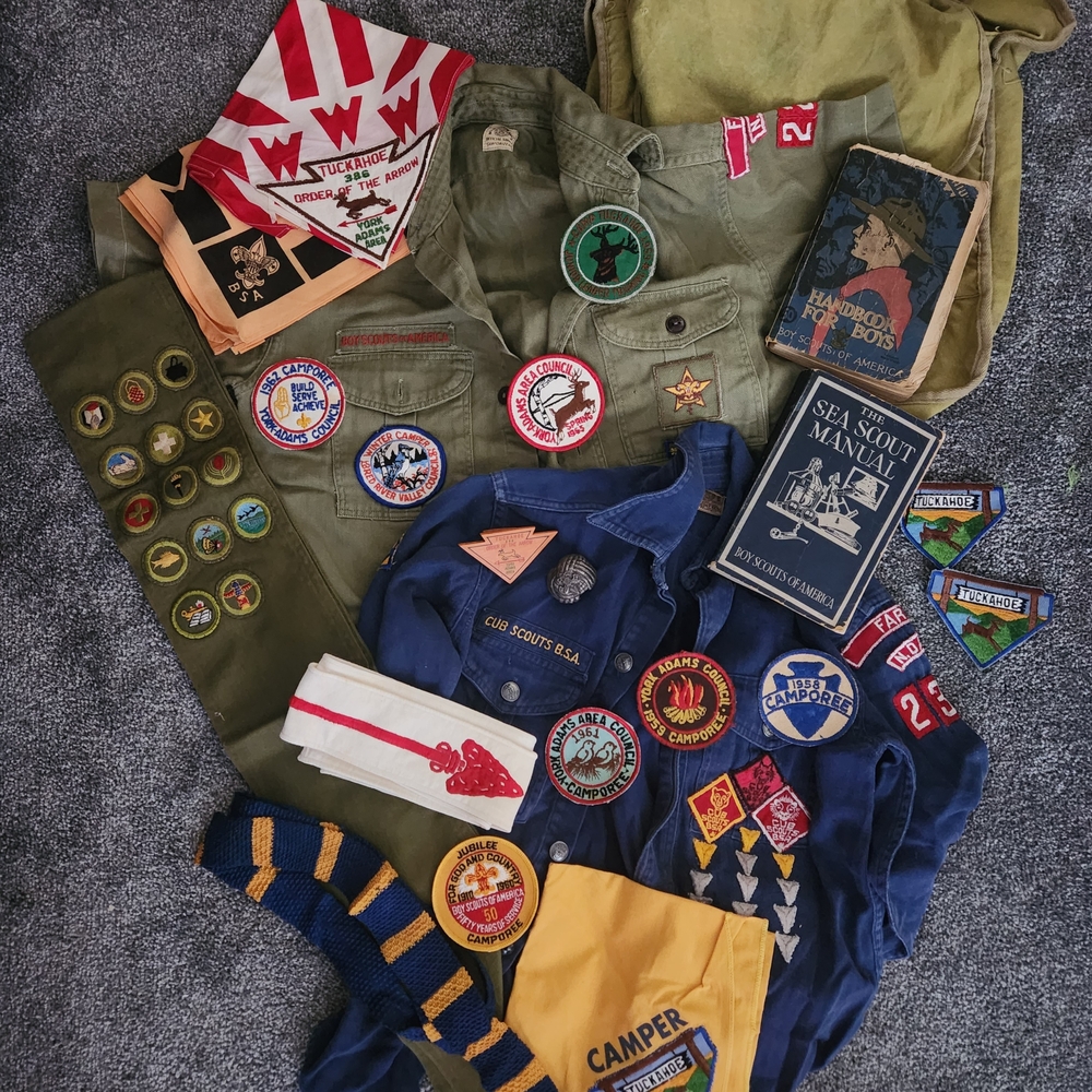 Vintage Boy Scouts Uniform with Patches